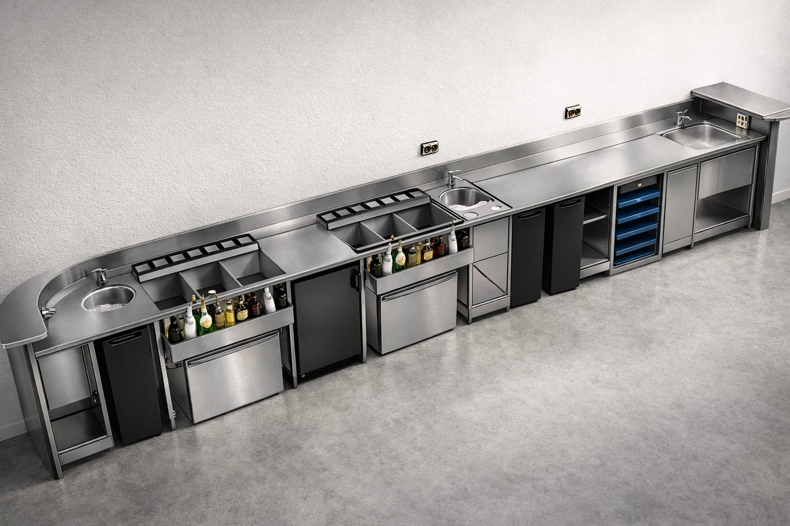 ACD project photography — stainless steel kitchen detail